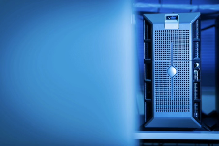 Technicians servicing UPS batteries